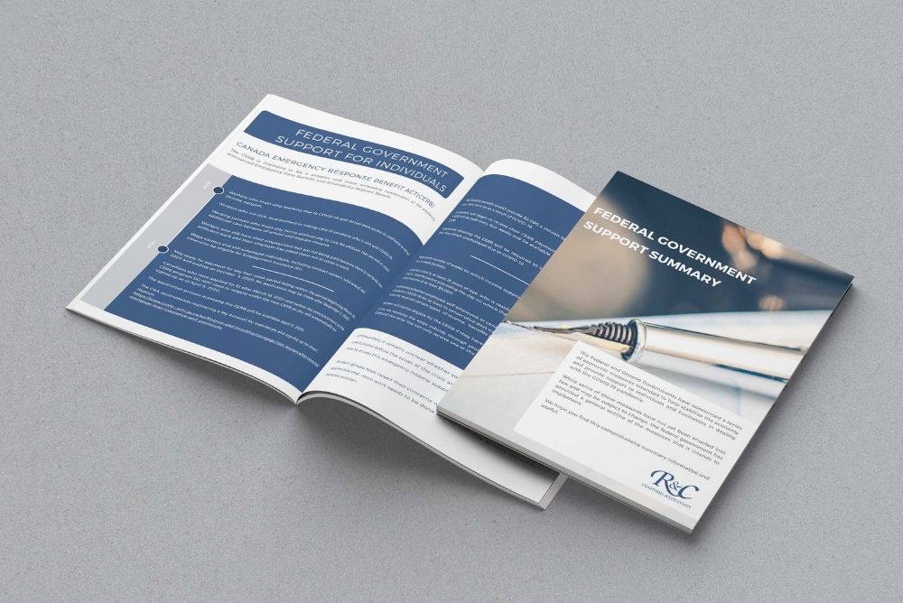 R&C Federal Government Support brochure design