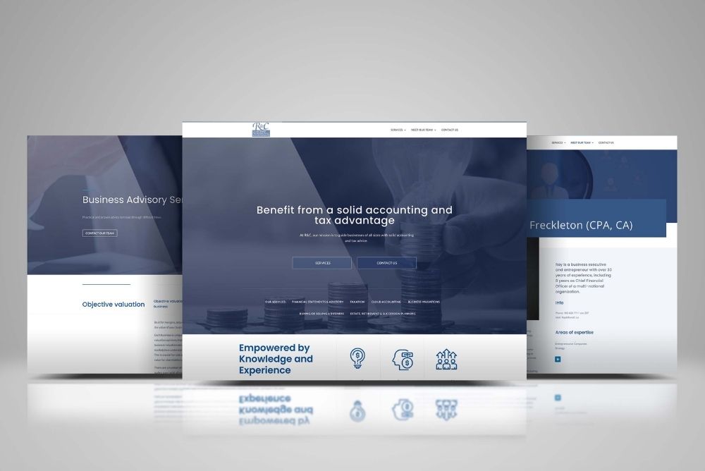 Website design for R & C Accountants